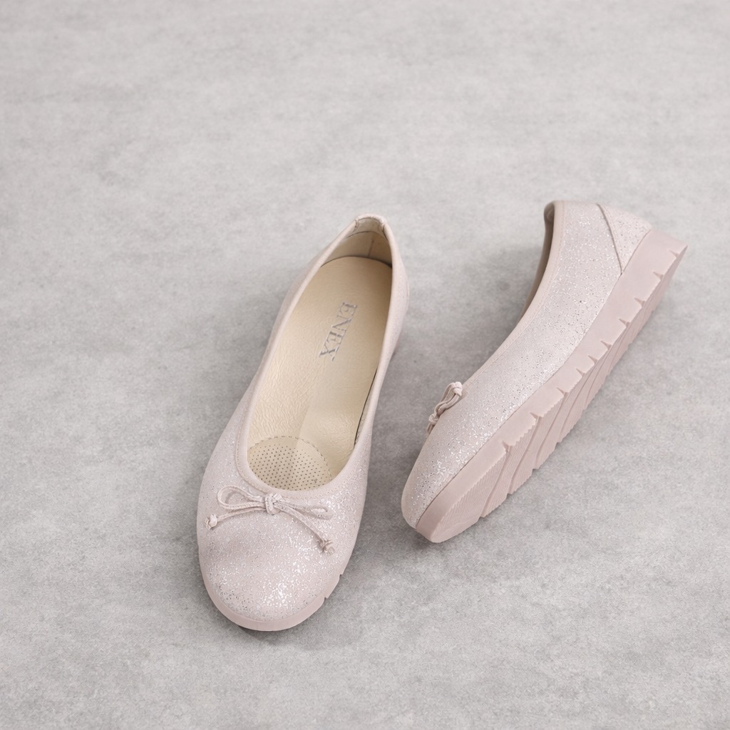 ELEGANTNE ŽENSKE BALETANKE OD SVETLO ROZE KOŽE