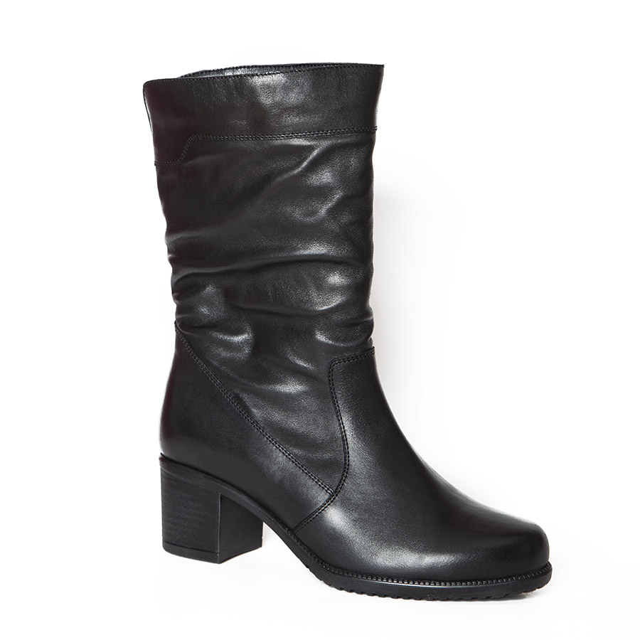 Udobna ženska poluduboka čizma od prirodne kože