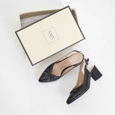 Ženske sandale crna koža